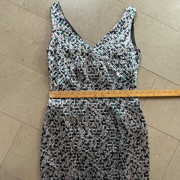Hugo Boss Distripy Jacquard Ponte Multi-Color Sheath Dress NWOT-Size 4 - Picture 11 of 16